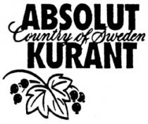 ABSOLUT KURANT COUNTRY OF SWEDEN
