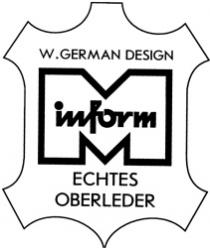 M INFORM W.german design echtes oberleder
