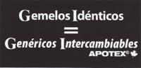GEMELOS IDÉNTICOS GENÉRICOS INTERCAMBIABLES APOTEX