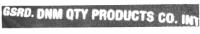 GSRD. DNM QTY PRODUCTS CO. INT