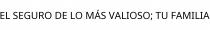 EL SEGURO DE LO MÁS VALIOSO; TU FAMILIA
