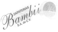 ZAPATERÍAS BAMBII; S.A. DE C.V. B