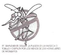 R T SIMPLEMENTE DESLIZA LA PULSERA EN LA MUÑECA O TOBILLO Y DISFRUTA POR LO MENOS DE 200 HORAS LIBRES DE MOSQUITOS