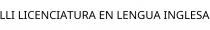 LLI LICENCIATURA EN LENGUA INGLESA