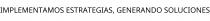 IMPLEMENTAMOS ESTRATEGIAS; GENERANDO SOLUCIONES