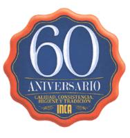 60 ANIVERSARIO CALIDAD CONSISTENCIA HIGIENE Y TRADICIÓN INCA