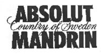 ABSOLUT COUNTRY OF SWEDEN MANDRIN