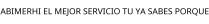 ABIMERHI EL MEJOR SERVICIO TU YA SABES PORQUE