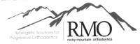 SYNERGISTIC SOLUTIONS FOR PROGRESSIVE ORTHODONTICS RMO ROCKY MOUNTAIN ORTHODONTICS