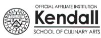 OFFICIAL AFFILIATE INSTITUTION KENDALL SCHOOL OF CULINARY ARTS