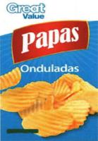 GREAT VALUE PAPAS ONDULADAS