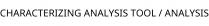 CHARACTERIZING ANALYSIS TOOL / ANALYSIS