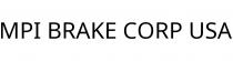 MPI BRAKE CORP USA