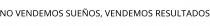 NO VENDEMOS SUEÑOS; VENDEMOS RESULTADOS