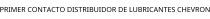 PRIMER CONTACTO DISTRIBUIDOR DE LUBRICANTES CHEVRON