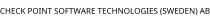 CHECK POINT SOFTWARE TECHNOLOGIES (SWEDEN) AB