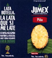 LATA BOTELLA LA LATA QUE SÍ ME LATE FRUTA... FRUTA Y NADA MÁS EL JUGO DE TODA LA VIDA JUMEX EXCELENCIA EN CALIDAD MUNDIAL FRUTA... FRUTA Y NADA MÁS