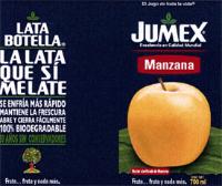 LATA BOTELLA LA LATA QUE SÍ ME LATE FRUTA... FRUTA Y NADA MÁS EL JUGO DE TODA LA VIDA JUMEX EXCELENCIA EN CALIDAD MUNDIAL FRUTA... FRUTA Y NADA MÁS