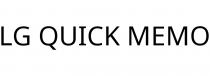 LG QUICK MEMO