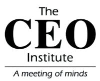 THE CEO INSTITUTE A MEETING OF MINDS