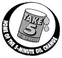 TAKE 5 OIL CHANGE HOME OF THE 5-MINUTE OIL CHANGE