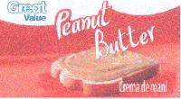 GREAT VALUE PEANUT BUTTER CREMA DE MANÍ