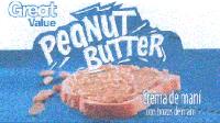 GREAT VALUE PEANUT BUTTER CREMA DE MANÍ CON TROZOS DE MANÍ