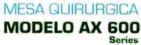 MESA QUIRURGICA MODELO AX 600 SERIES