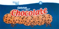 GREAT VALUE GREAT VALUE 100 SATISFACCIÓN O LA DEVOLUCIÓN DE TU DINERO GALLETAS CON CHISPAS SABOR CHOCOLATE