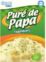 GREAT VALUE GREAT VALUE 100 SATISFACCIÓN O LA DEVOLUCIÓN DE TU DINERO PURÉ DE PAPA INSTANTÁNEO