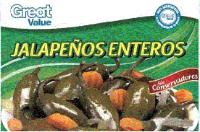 GREAT VALUE GREAT VALUE 100 SATISFACCIÓN O LA DEVOLUCIÓN DE TU DINERO JALAPEÑOS ENTEROS