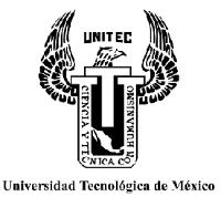 UNITEC UNIVERSIDAD TECNOLÓGICA DE MÉXICO CIENCIA Y TÉCNICA CON HUMANISMO