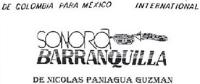 DE COLOMBIA PARA MEXICO INTERNACIONAL SONORA BARRANQUILLA DE NICOLAS PANIAGUA GUZMAN