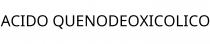 ACIDO QUENODEOXICOLICO