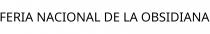 FERIA NACIONAL DE LA OBSIDIANA