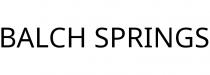 BALCH SPRINGS