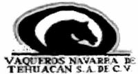 VAQUEROS NAVARRA DE TEHUACAN