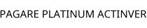 PAGARE PLATINUM ACTINVER