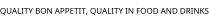 QUALITY BON APPETIT; QUALITY IN FOOD AND DRINKS