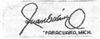 JUAN GABRIEL PARACUARO MICH