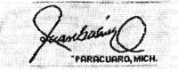 JUAN GABRIEL PARACUARO MICH