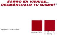 SARRO EN VIDRIOS DESMANCHALO TU MISMO
