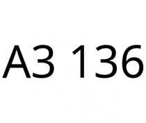 A3 136