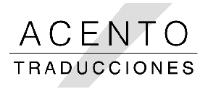 ACENTO TRADUCCIONES