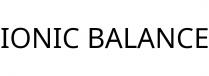 IONIC BALANCE