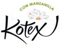KOTEX CON MANZANILLA