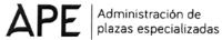 APE ADMINISTRACIÓN DE PLAZAS ESPECIALIZADAS