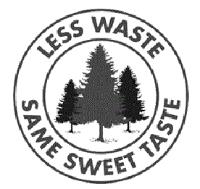 LESS WASTE SAME SWEET TASTE