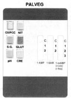 PALVEG OX/PCC NIT S.G. GLUT PH CRE C 1 2 C 1 2 C 1 2 3 1 AMP 1 BAR 1MAMP 2 COC 3 THC