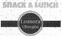 SNACK & LUNCH LEONORA OBREGÓN
